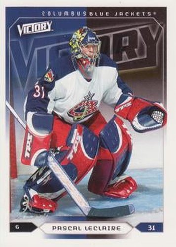 #59 Pascal Leclaire - Columbus Blue Jackets - 2005-06 Upper Deck Victory Hockey