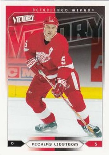 #73 Nicklas Lidstrom - Detroit Red Wings - 2005-06 Upper Deck Victory Hockey