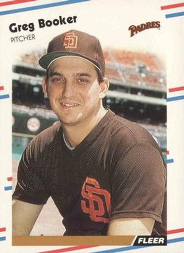 #577 Greg Booker - San Diego Padres - 1988 Fleer Baseball