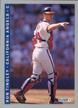 #577 Ron Tingley - California Angels - 1993 Fleer Baseball