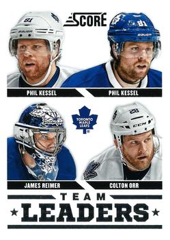 #577 Colton Orr / James Reimer / Phil Kessel - Toronto Maple Leafs - 2013-14 Score Hockey