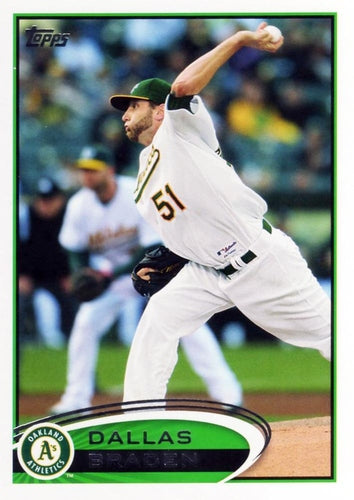 #577 Dallas Braden - Oakland Athletics - 2012 Topps Baseball