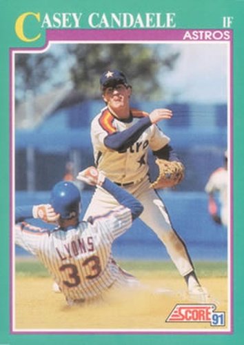 #577 Casey Candaele - Houston Astros - 1991 Score Baseball