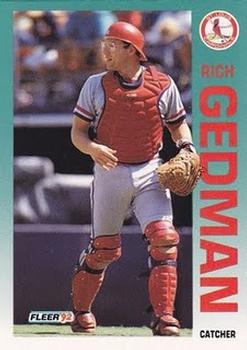 #577 Rich Gedman - St. Louis Cardinals - 1992 Fleer Baseball