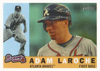 #577 Adam LaRoche - Atlanta Braves - 2009 Topps Heritage Baseball