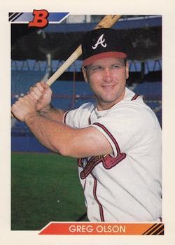 #577 Greg Olson - Atlanta Braves - 1992 Bowman Baseball