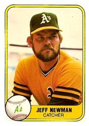 #577 Jeff Newman - Oakland Athletics - 1981 Fleer Baseball