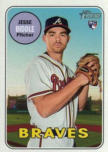 #577 Jesse Biddle - Atlanta Braves - 2018 Topps Heritage Baseball