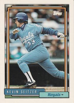 #577 Kevin Seitzer - Kansas City Royals - 1992 Topps Baseball