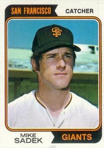 #577 Mike Sadek - San Francisco Giants - 1974 Topps Baseball