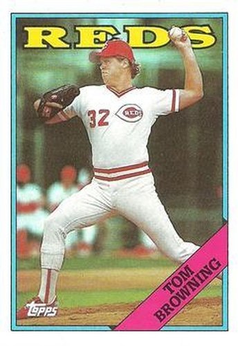 #577 Tom Browning - Cincinnati Reds - 1988 Topps Baseball