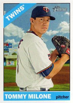 #577 Tommy Milone - Minnesota Twins - 2015 Topps Heritage Baseball