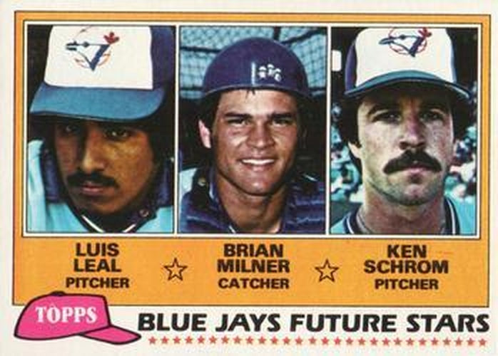 #577 Blue Jays Future Stars Luis Leal / Brian Milner / Ken Schrom - Toronto Blue Jays - 1981 Topps Baseball