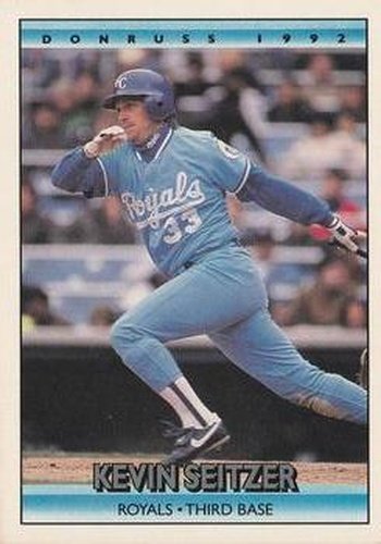 #577 Kevin Seitzer - Kansas City Royals - 1992 Donruss Baseball