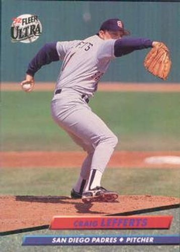 #577 Craig Lefferts - San Diego Padres - 1992 Ultra Baseball