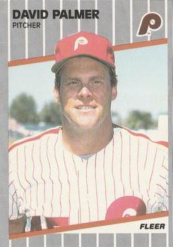 #577 David Palmer - Philadelphia Phillies - 1989 Fleer Baseball