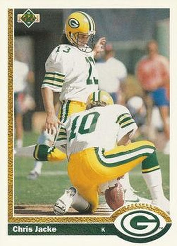 #577 Chris Jacke - Green Bay Packers - 1991 Upper Deck Football