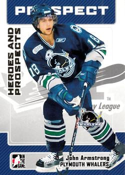 #103 John Armstrong - Plymouth Whalers - 2006-07 In The Game Heroes and Prospects Hockey