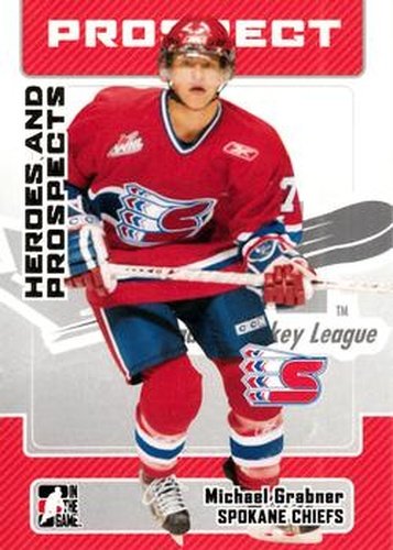#104 Michael Grabner - Spokane Chiefs - 2006-07 In The Game Heroes and Prospects Hockey