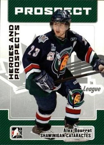 #109 Alex Bourret - Shawinigan Cataractes - 2006-07 In The Game Heroes and Prospects Hockey