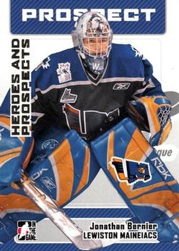 #111 Jonathan Bernier - Lewiston Maineiacs - 2006-07 In The Game Heroes and Prospects Hockey