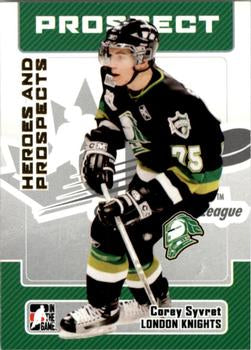 #121 Corey Syvret - London Knights - 2006-07 In The Game Heroes and Prospects Hockey