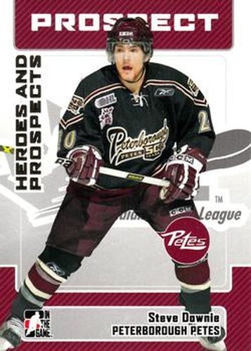 #122 Steve Downie - Peterborough Petes - 2006-07 In The Game Heroes and Prospects Hockey