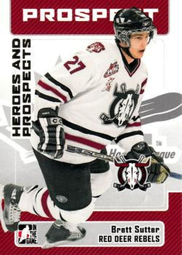 #123 Brett Sutter - Red Deer Rebels - 2006-07 In The Game Heroes and Prospects Hockey