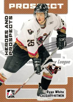 #127 Ryan White - Calgary Hitmen - 2006-07 In The Game Heroes and Prospects Hockey