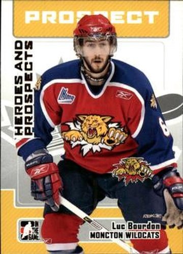 #128 Luc Bourdon - Moncton Wildcats - 2006-07 In The Game Heroes and Prospects Hockey