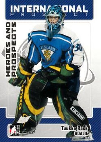#134 Tuukka Rask - Finland - 2006-07 In The Game Heroes and Prospects Hockey