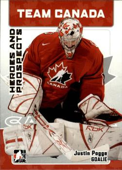 #140 Justin Pogge - Canada - 2006-07 In The Game Heroes and Prospects Hockey