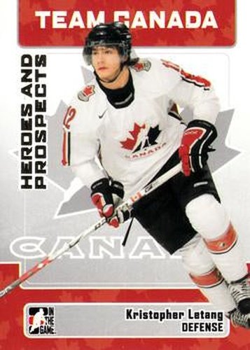 #145 Kristopher Letang - Canada - 2006-07 In The Game Heroes and Prospects Hockey