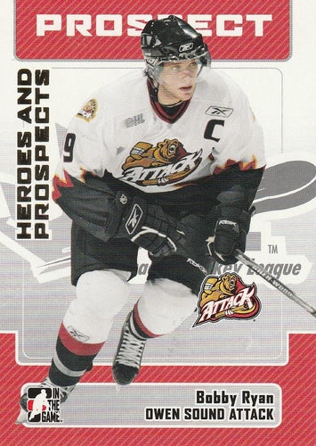 #176 Bobby Ryan - Owen Sound Attack - 2006-07 In The Game Heroes and Prospects Hockey