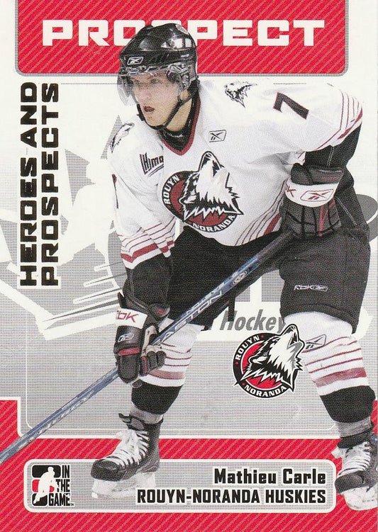 #191 Mathieu Carle - Rouyn-Noranda Huskies - 2006-07 In The Game Heroes and Prospects Hockey