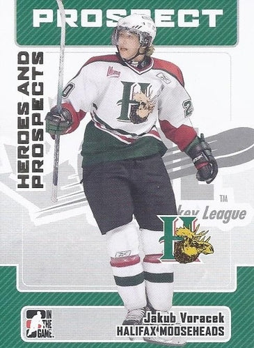 #199 Jakub Voracek - Halifax Mooseheads - 2006-07 In The Game Heroes and Prospects Hockey