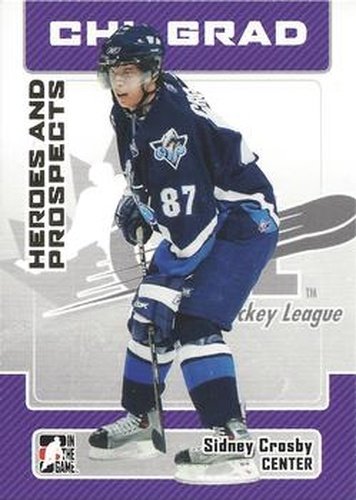 #24 Sidney Crosby - Rimouski Oceanic - 2006-07 In The Game Heroes and Prospects Hockey