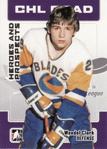 #28 Wendel Clark - Saskatoon Blades - 2006-07 In The Game Heroes and Prospects Hockey