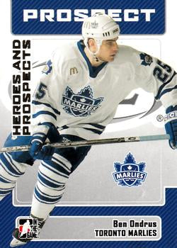 #39 Ben Ondrus - Toronto Marlies - 2006-07 In The Game Heroes and Prospects Hockey