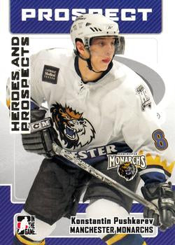 #42 Konstantin Pushkarev - Manchester Monarchs - 2006-07 In The Game Heroes and Prospects Hockey