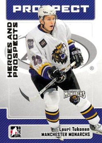 #47 Lauri Tukonen - Manchester Monarchs - 2006-07 In The Game Heroes and Prospects Hockey