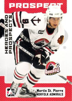 #54 Martin St. Pierre - Norfolk Admirals - 2006-07 In The Game Heroes and Prospects Hockey
