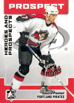 #57 Dustin Penner - Portland Pirates - 2006-07 In The Game Heroes and Prospects Hockey