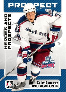 #59 Colby Genoway - Hartford Wolf Pack - 2006-07 In The Game Heroes and Prospects Hockey