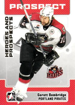 #64 Garett Bembridge - Portland Pirates - 2006-07 In The Game Heroes and Prospects Hockey
