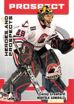 #72 Corey Crawford - Norfolk Admirals - 2006-07 In The Game Heroes and Prospects Hockey