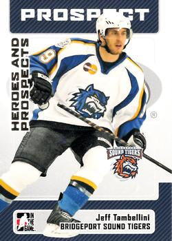 #75 Jeff Tambellini - Bridgeport Sound Tigers - 2006-07 In The Game Heroes and Prospects Hockey