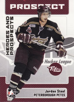 #83 Jordan Staal - Peterborough Petes - 2006-07 In The Game Heroes and Prospects Hockey