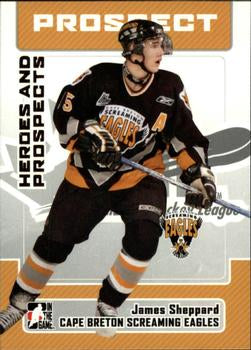 #87 James Sheppard - Cape Breton Screaming Eagles - 2006-07 In The Game Heroes and Prospects Hockey