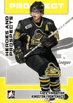 #88 Cory Emmerton - Kingston Frontenacs - 2006-07 In The Game Heroes and Prospects Hockey